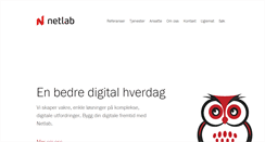 Desktop Screenshot of netlab.no